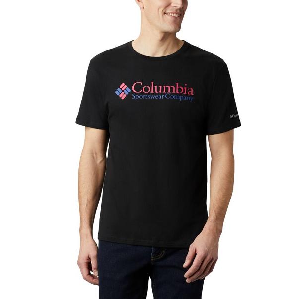 Columbia CSC Basic Logo T-Shirt Black For Men's NZ90835 New Zealand